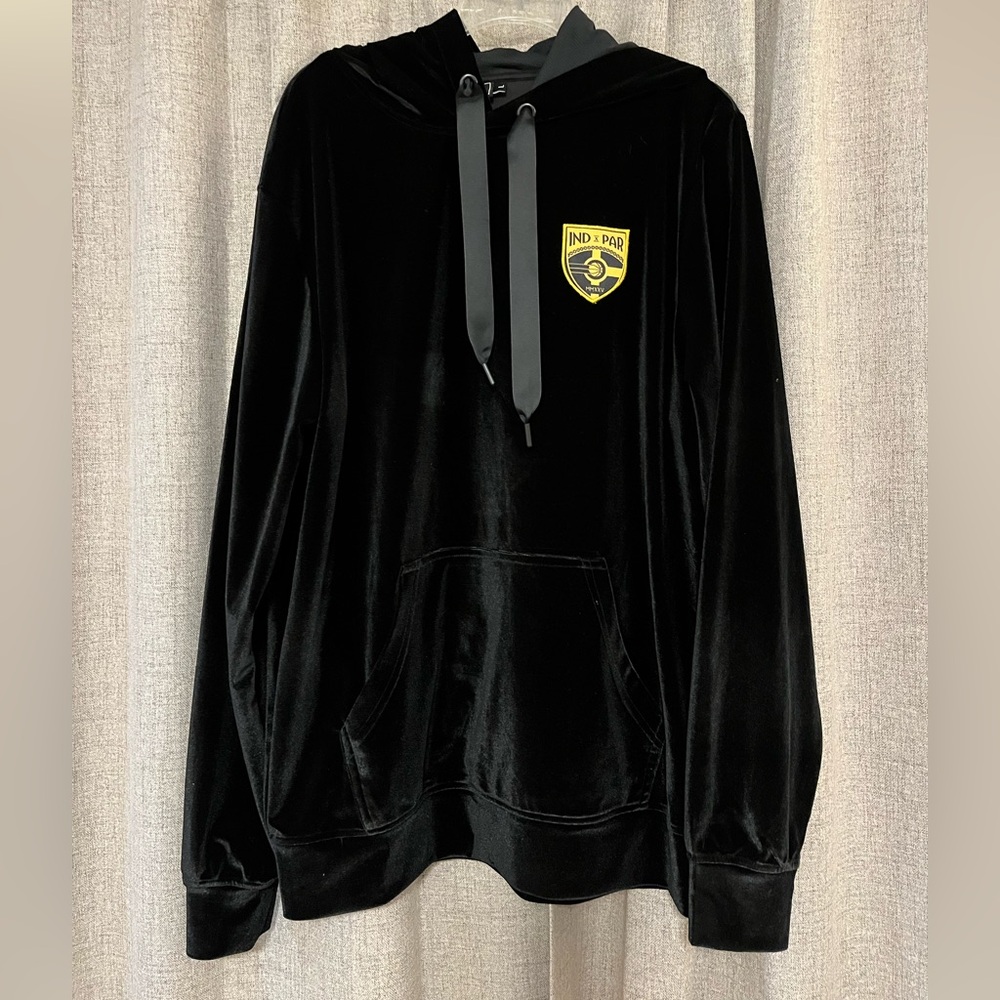 Black Indiana Pacers team Velvet Hoodie